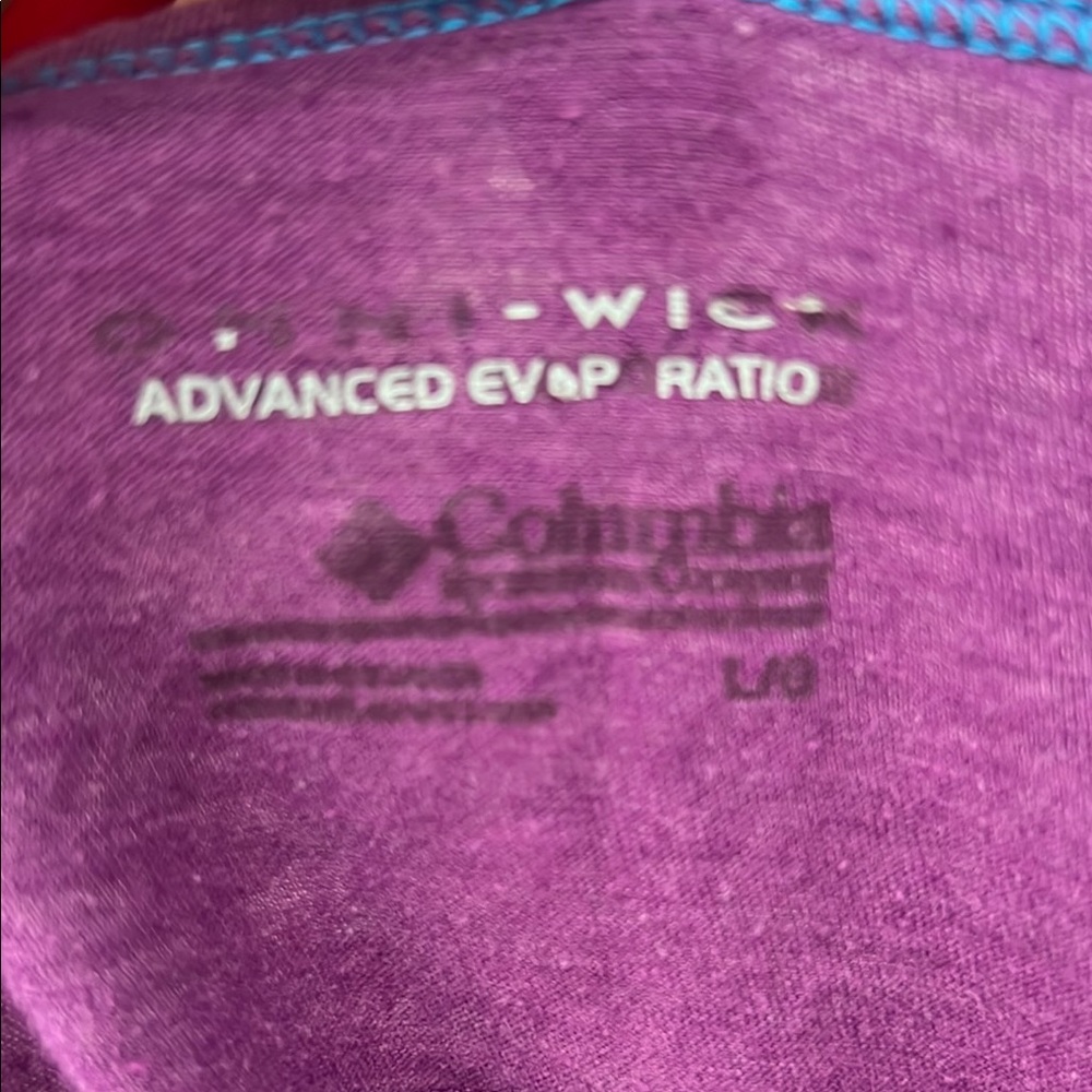 Columbia Purple Fitted Long Sleeve Blouse - Picture 3 of 4